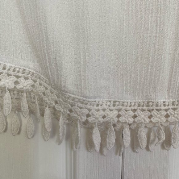 Harlow White Jasmine Woven Lightweight Oversized Short Sleeve Top- Sz-S - Picture 7 of 15